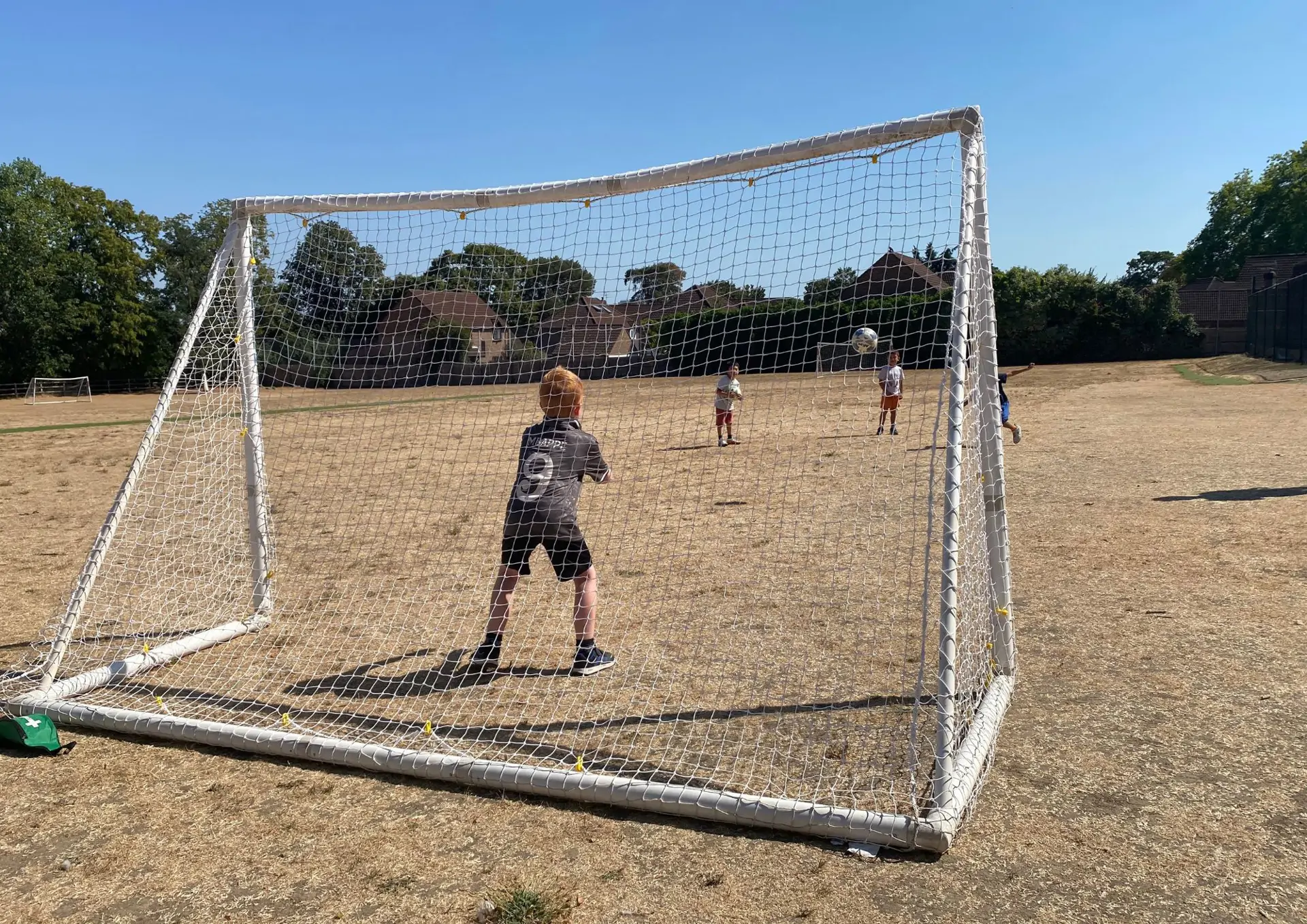 Barracudas Maidenhead camp children football goal
