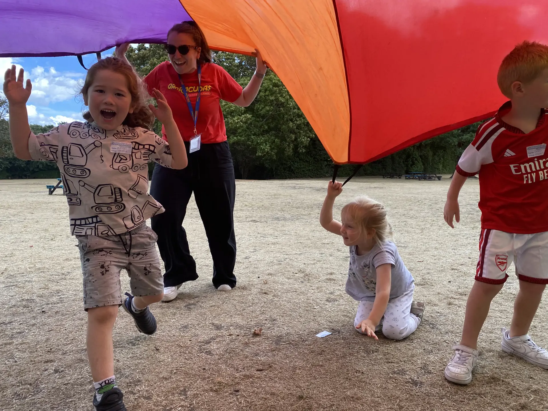Barracudas Chislehurst camp parachute games.jpg
