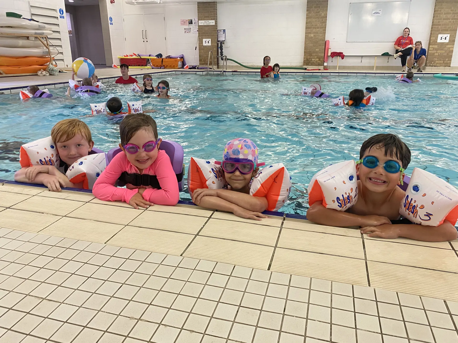 Barracudas Norwich camp children swimming