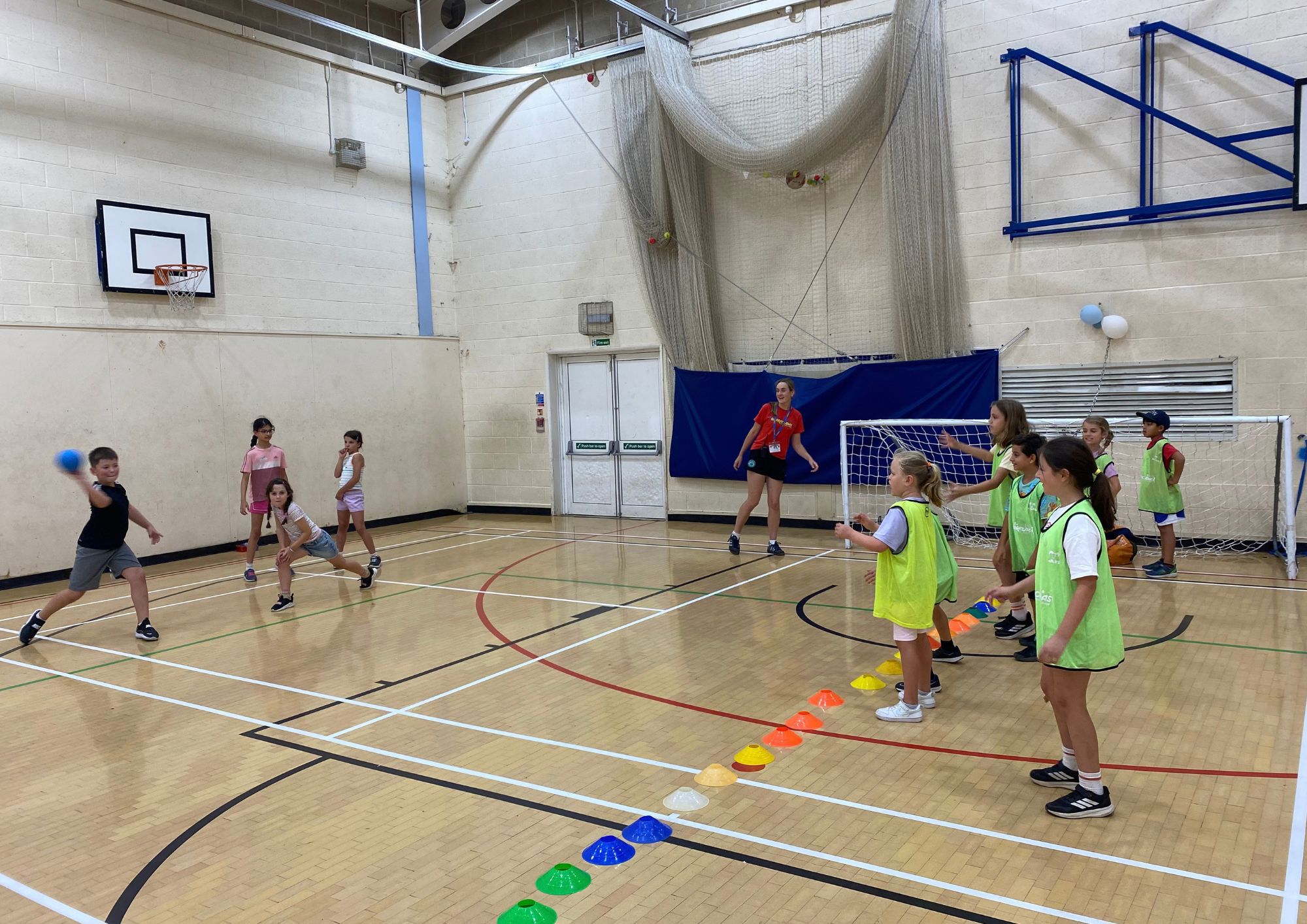 Barracudas Maidenhead camp dodgeball sports hall