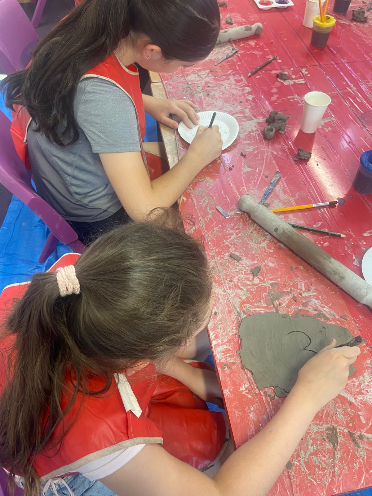 Barracudas camps arts and crafts clay 2 girls.jpg