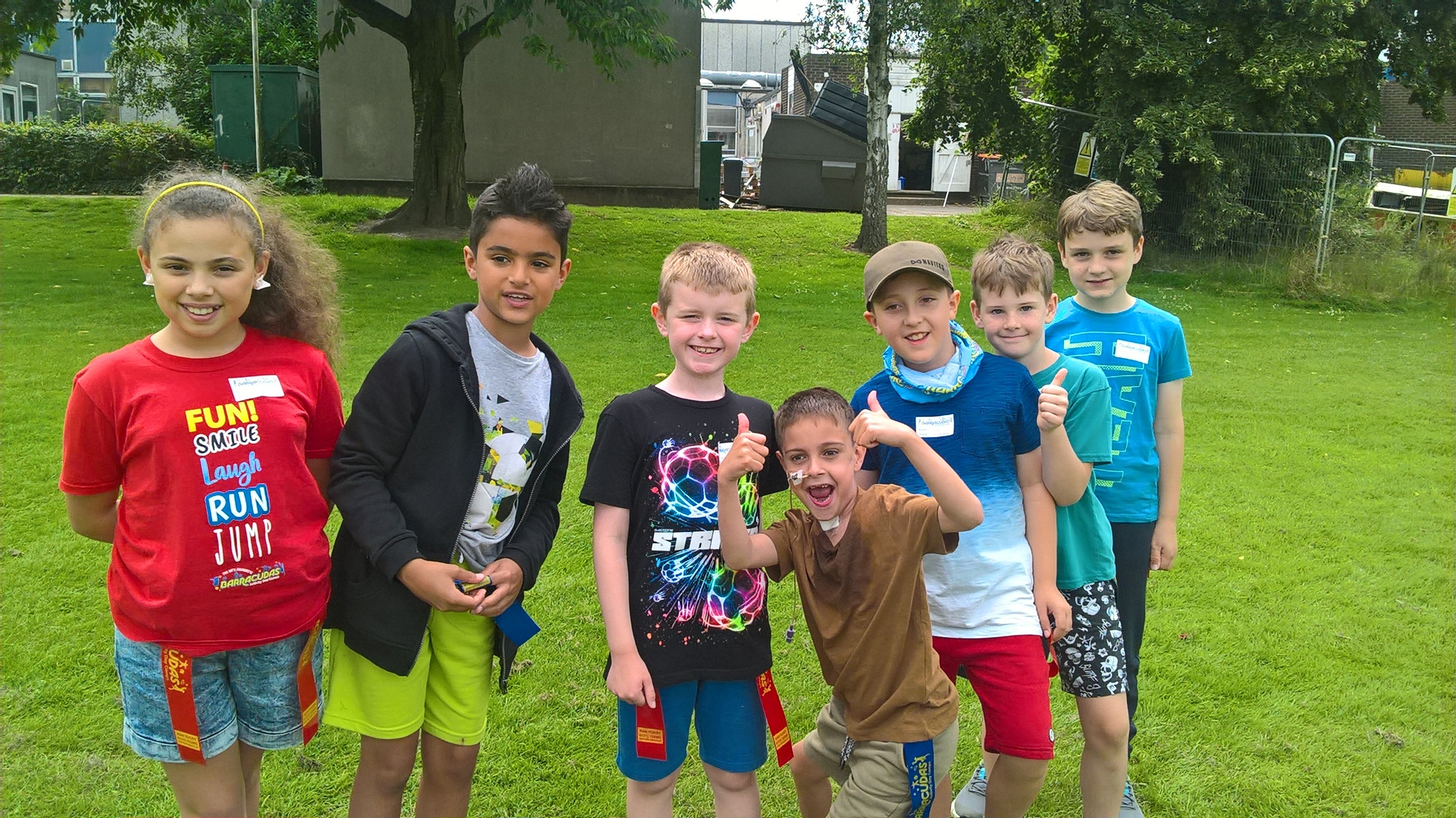Maidstone Barracudas group of children