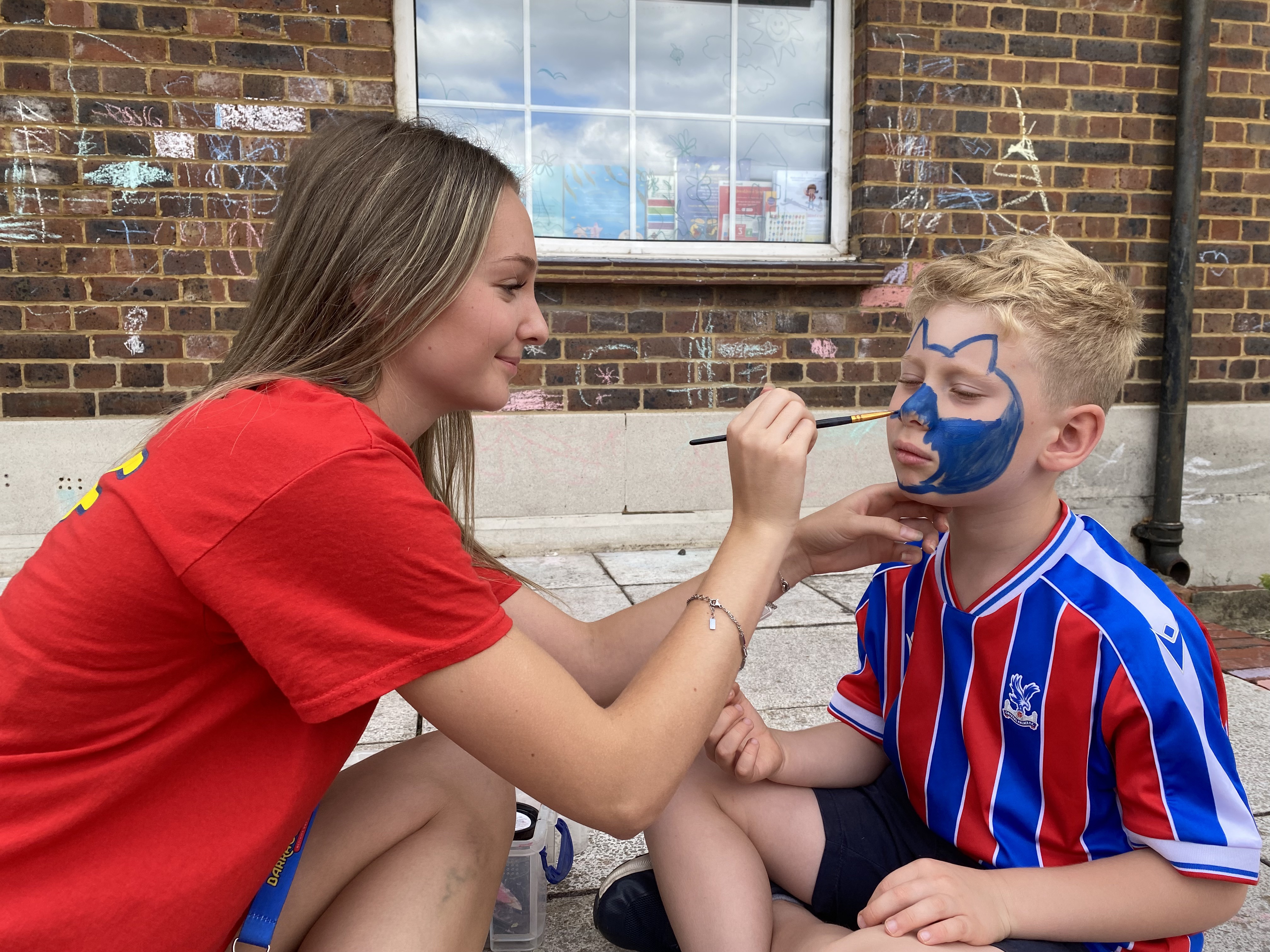 Facepainting at Barracudas Chislehurst camp.jpg