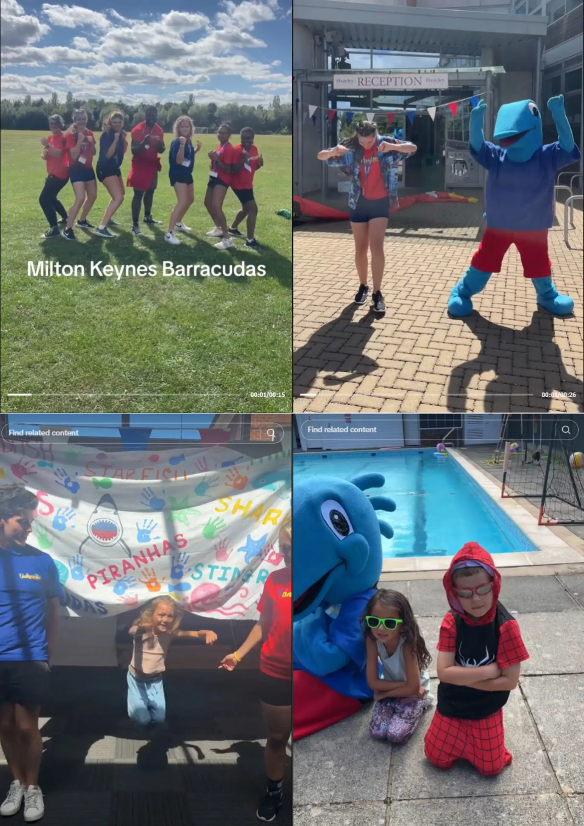 Barracudas TikToks from 5th to 9th August
