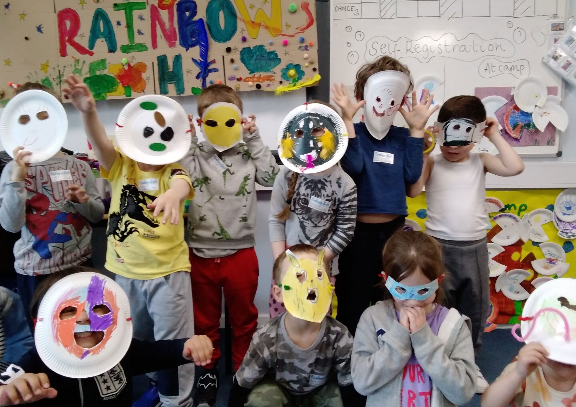 Barracudas Salisbury camp mask making