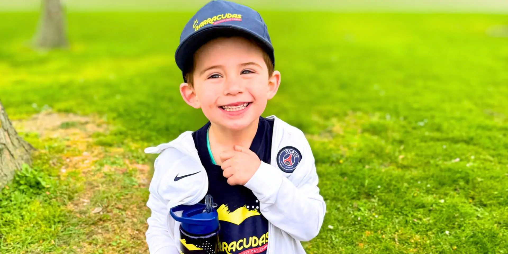 Barracudas staff's child's first day at camp 