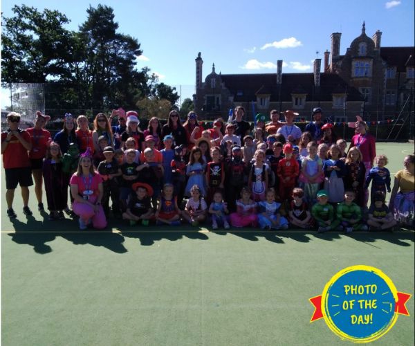 Barracudas summer camp photo of the day Farnham Theme Day group