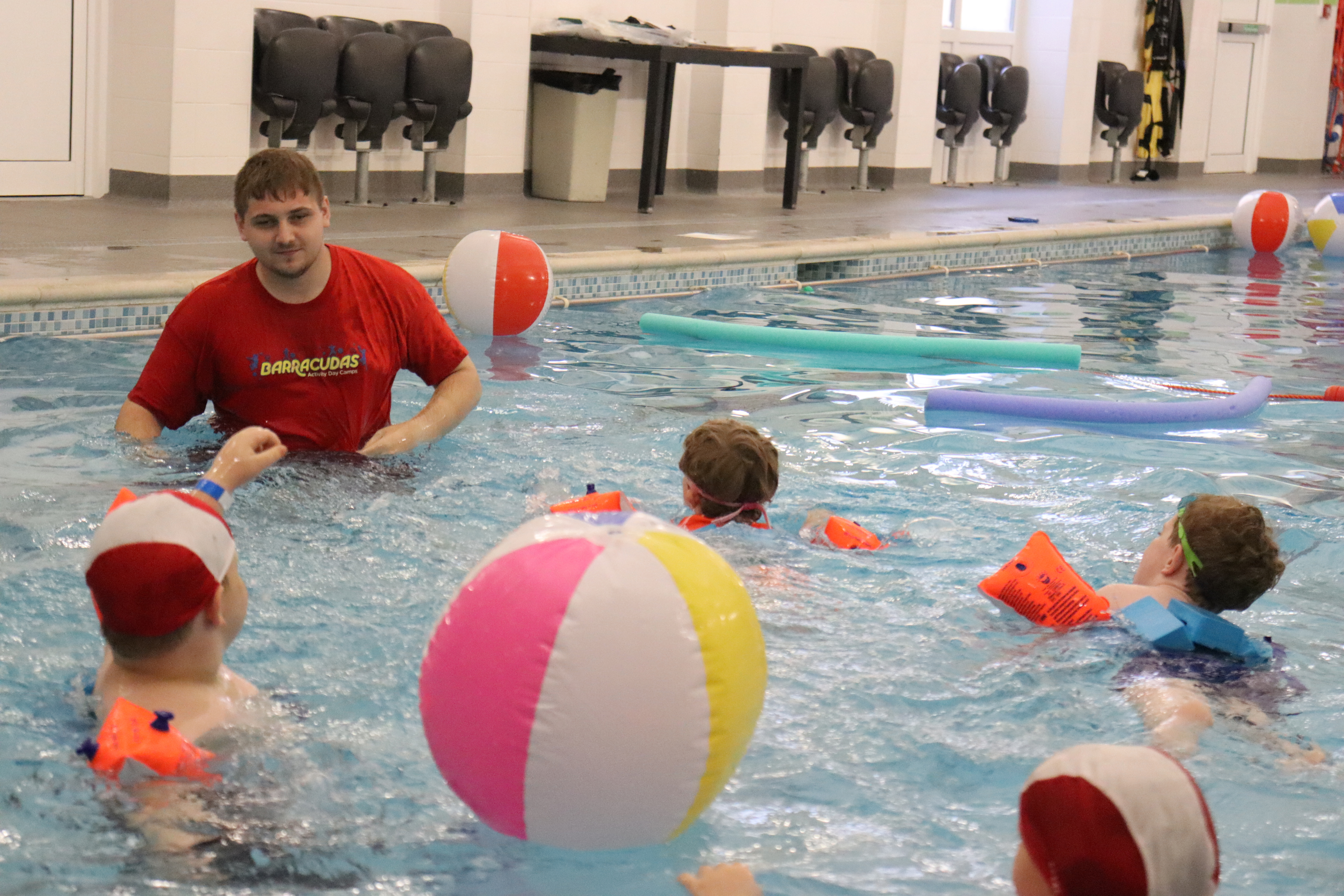 Barracudas Bedford camp swimming pool