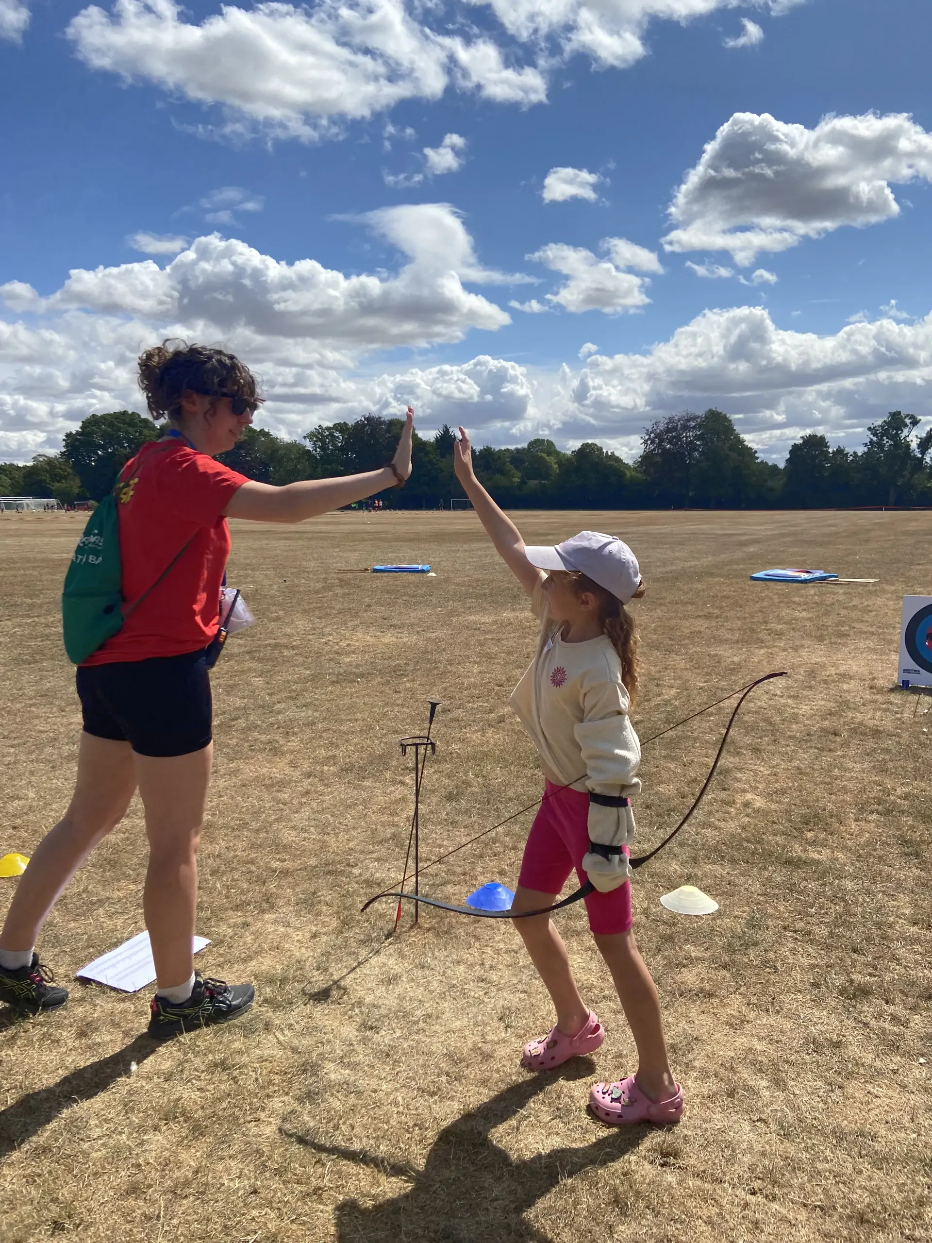 Letchwroth Barracudas camp archery high five.jpg