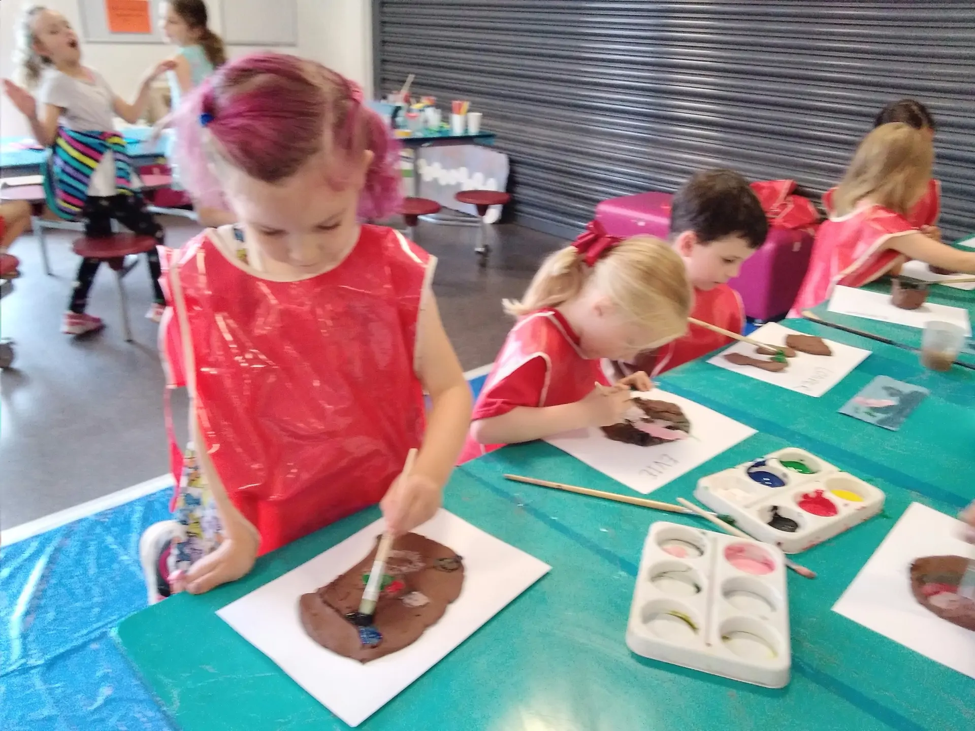 Clay painting at Ely Barracudas camp.jpg